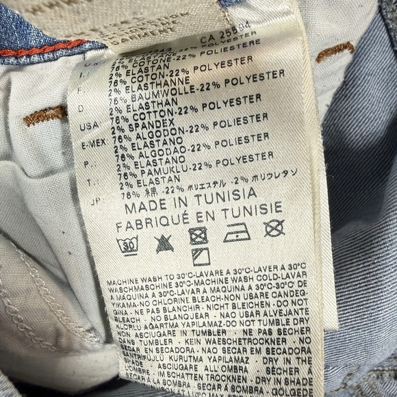 Diesel Jeans Women 27x32 Blue BOOTZEE Slim Bootcut Stretch 0802P Light Wash - Picture 8 of 10